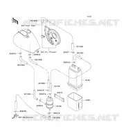 SYSTEME D'EVAPORATION CARBURANT(CA) pour Kawasaki VN800 CLASSIC