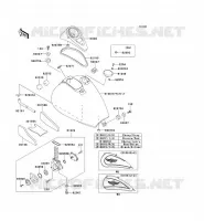 RESERVOIR CARBURANT pour Kawasaki VN800 CLASSIC