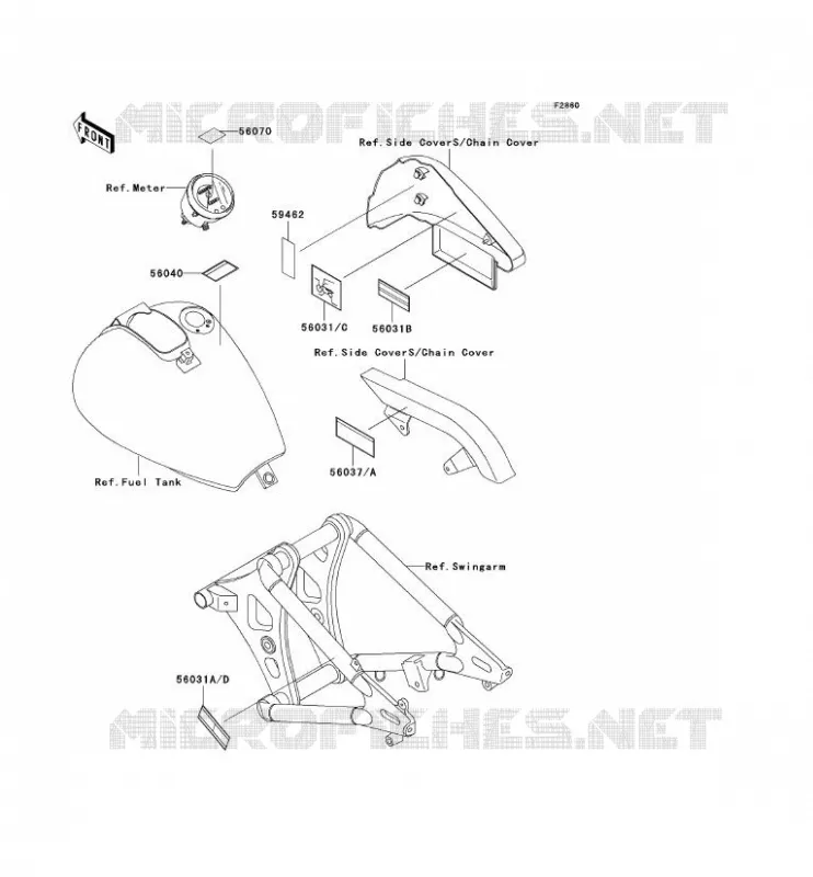 LABEL Kawasaki MOTOS 800 1999 VN800 CLASSIC  VN800-B4