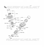 CYLINDRE/PISTON pour Kawasaki VN800 CLASSIC