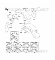 GARDE BOUE pour Kawasaki VN800 CLASSIC