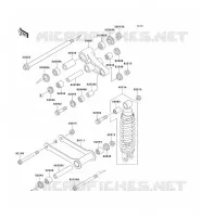 SUSPENSION/AMORTISSEUR pour Kawasaki VN800 CLASSIC