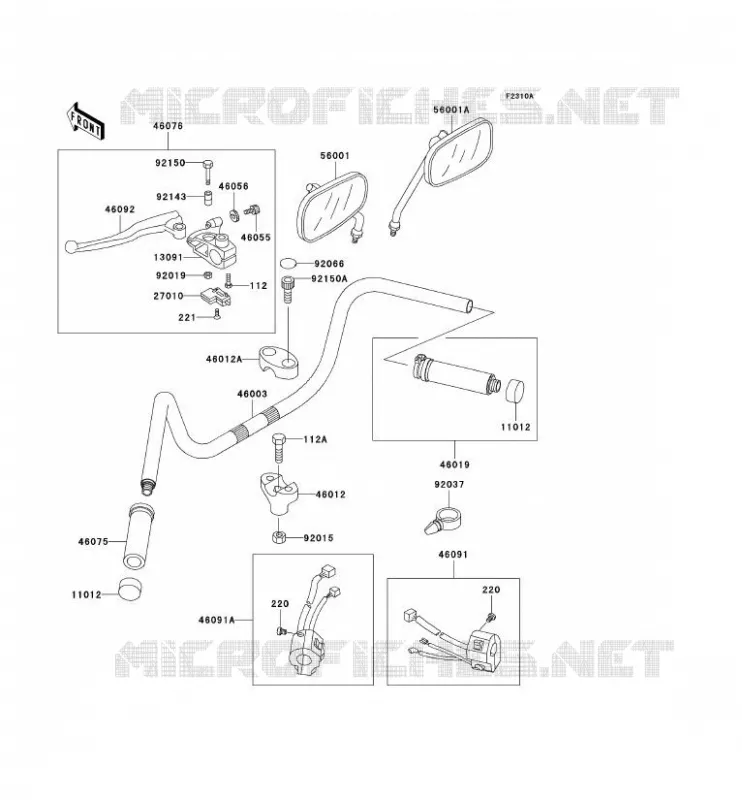GUIDON Kawasaki MOTOS 800 1999 VN800 CLASSIC  VN800-B4