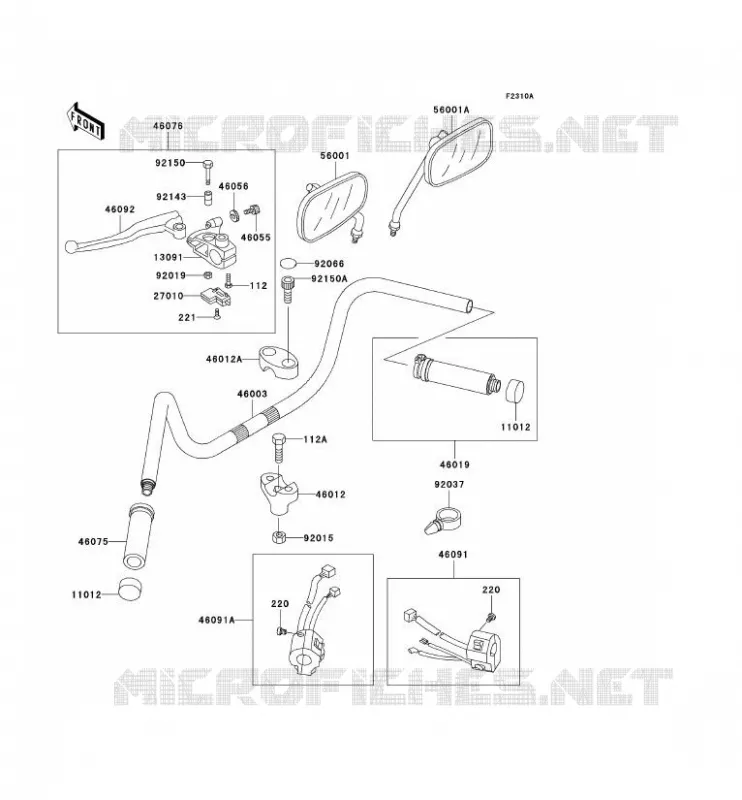 GUIDON Kawasaki MOTOS 800 1999 VN800 CLASSIC  VN800-B4