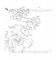 CARTER MOTEUR GAUCHE pour Kawasaki VN800 CLASSIC