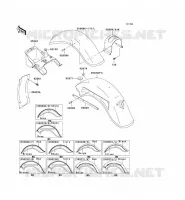 GARDE BOUE pour Kawasaki VN800 CLASSIC