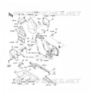 SUPPORT BATTERIE pour Kawasaki VN800 CLASSIC