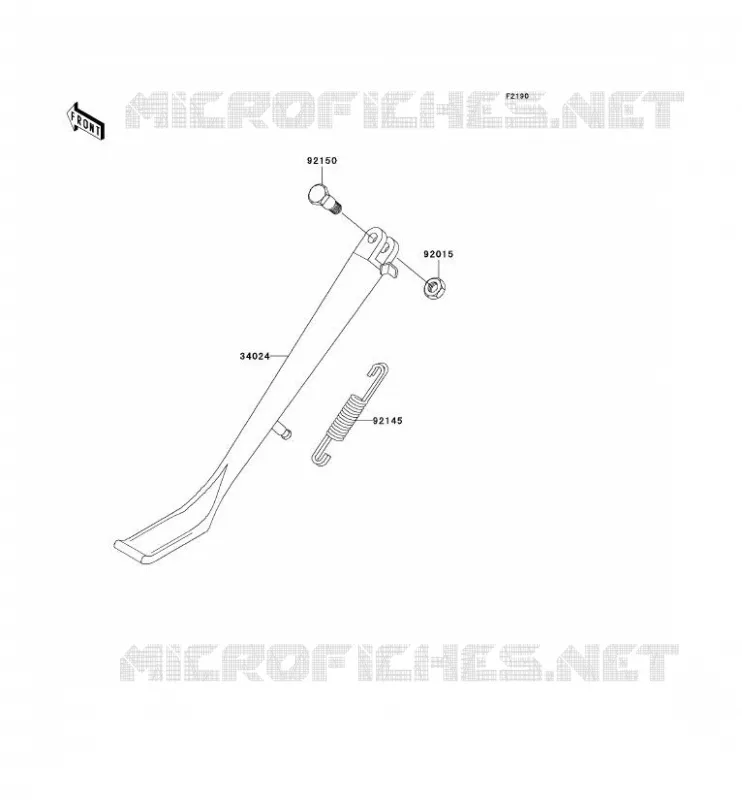 BEQUILLES Kawasaki MOTOS 800 2000 VN800 CLASSIC  VN800-B5