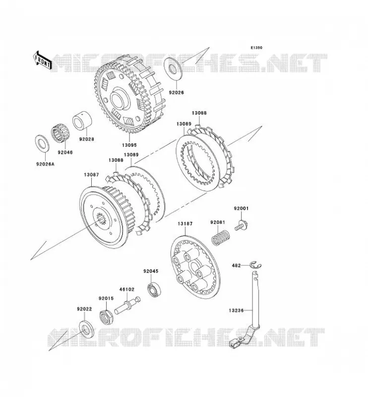 EMBRAYAGE Kawasaki MOTOS 800 2000 VN800 CLASSIC  VN800-B5