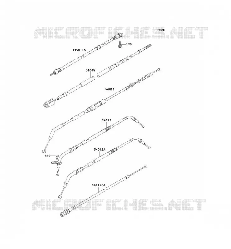 CABLES Kawasaki MOTOS 800 2000 VN800 CLASSIC  VN800-B5