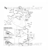 RESERVOIR CARBURANT pour Kawasaki VN800 CLASSIC
