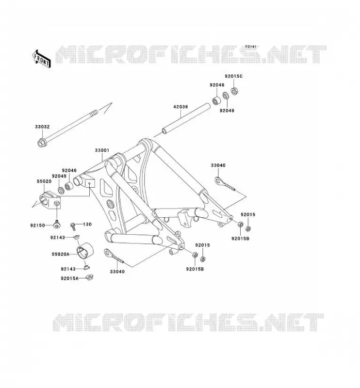 BRAS OSCILLANT Kawasaki MOTOS 800 2006 VN800 CLASSIC  VN800B6F