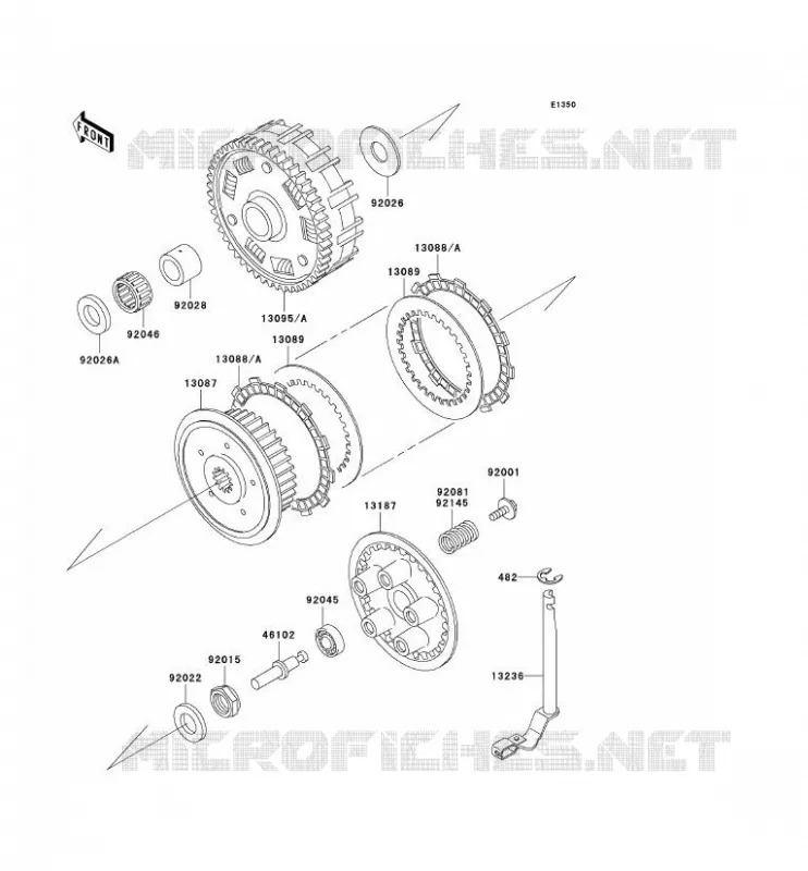 EMBRAYAGE Kawasaki MOTOS 800 2002 VN800 CLASSIC  VN800-B7
