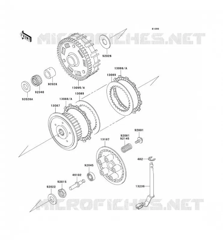 EMBRAYAGE Kawasaki MOTOS 800 2002 VN800 CLASSIC  VN800-B7