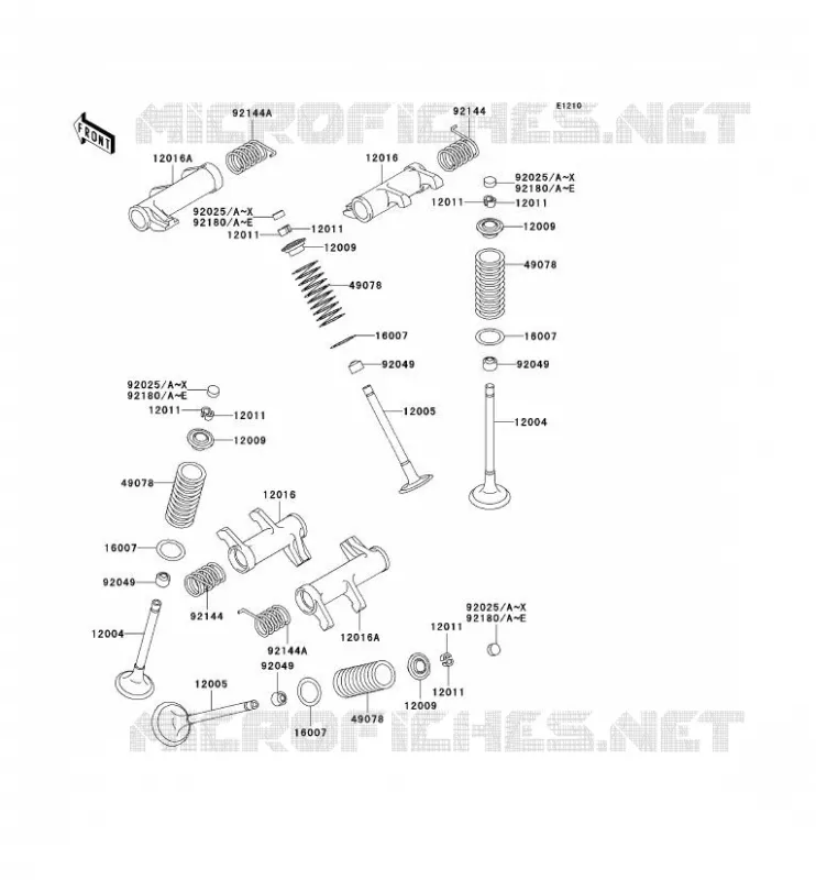 SOUPAPE Kawasaki MOTOS 800 2002 VN800 CLASSIC  VN800-B7