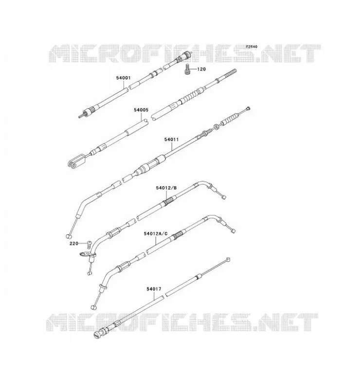 CABLES Kawasaki MOTOS 800 2003 VN800 CLASSIC  VN800-B8