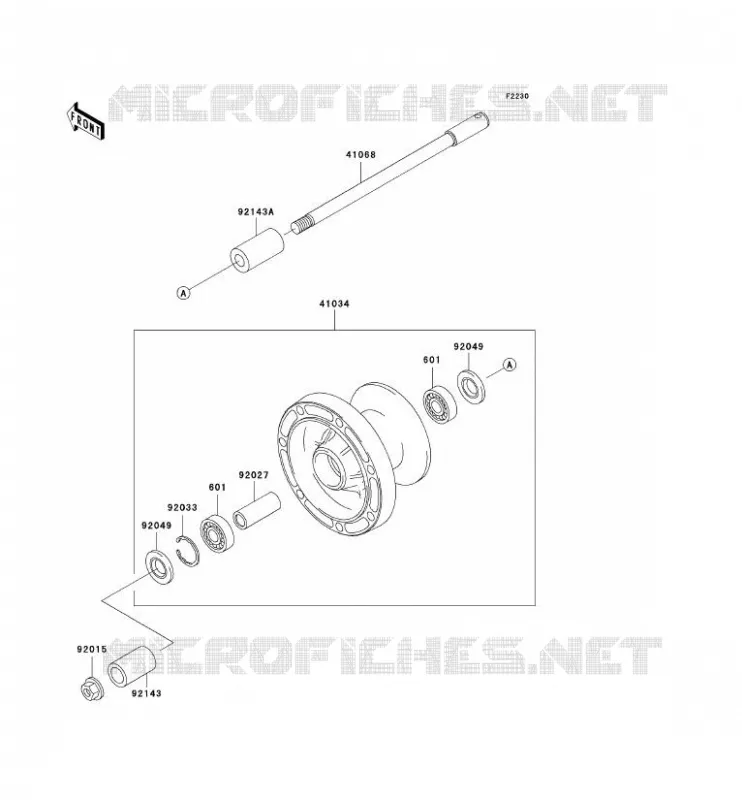 ROUE AVANT Kawasaki MOTOS 800 2003 VN800 CLASSIC  VN800-B8