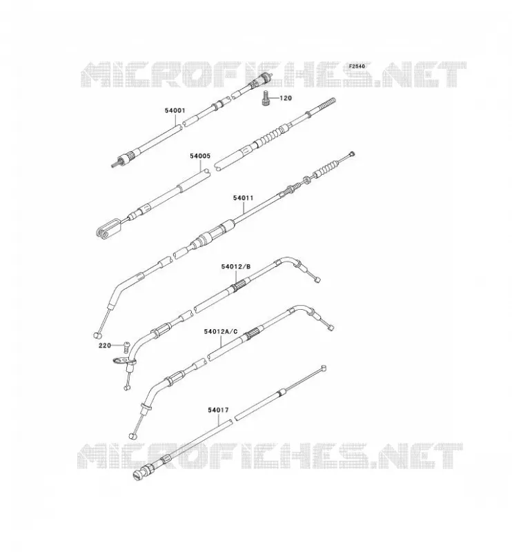 CABLES Kawasaki MOTOS 800 2003 VN800 CLASSIC  VN800-B8