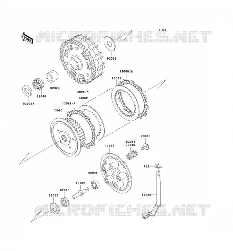 EMBRAYAGE Kawasaki MOTOS 800 2004 VN800 CLASSIC  VN800-B9