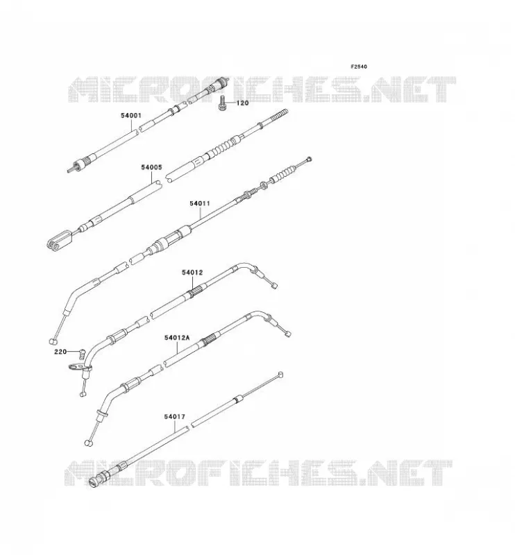 CABLES Kawasaki MOTOS 800 2004 VN800 CLASSIC  VN800-B9P