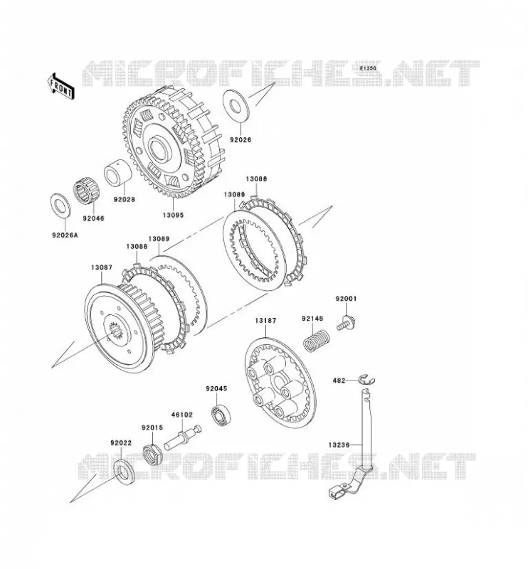 EMBRAYAGE Kawasaki MOTOS 800 2004 VN800 CLASSIC  VN800-B9P