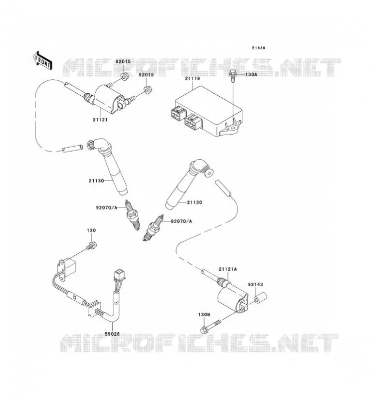 SYSTEME D&acute;ALLUMAGE Kawasaki MOTOS 800 2000 VN800 DRIFTER  VN800-C2