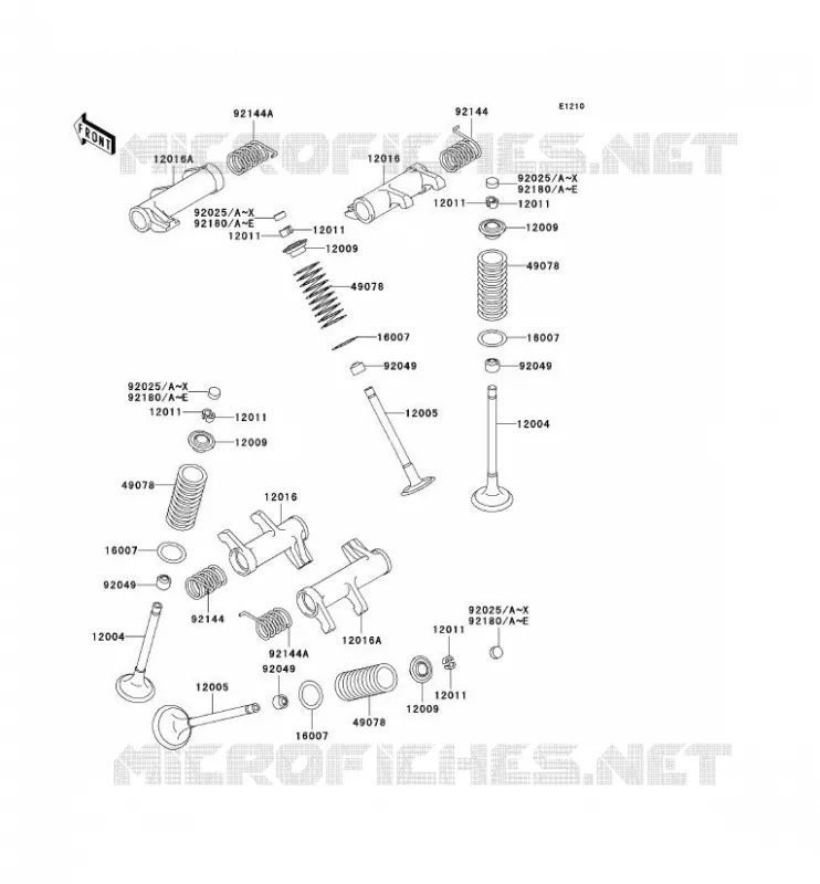 SOUPAPE Kawasaki MOTOS 800 2000 VN800 DRIFTER  VN800-C2