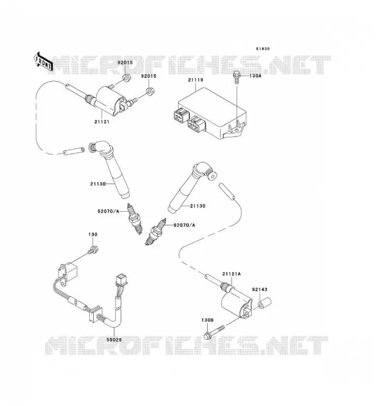 SYSTEME D&acute;ALLUMAGE Kawasaki MOTOS 800 2000 VN800 DRIFTER  VN800-C2