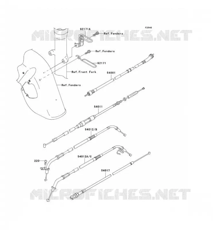 CABLES Kawasaki MOTOS 800 2004 VN800 DRIFTER  VN800-E4