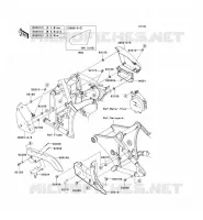 CACHE LAT&Eacute;RAL/GARDE CHAINE pour Kawasaki VN900 CLASSIC
