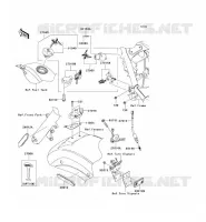 CONTACTEUR SERRURE/R&Eacute;FLECTEUR pour Kawasaki VN900 CLASSIC