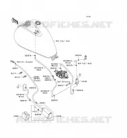 SYSTEME D'EVAPORATION CARBURANT(CA) pour Kawasaki VN900 CLASSIC