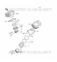 CYLINDRE/PISTON pour Kawasaki VN900 CLASSIC