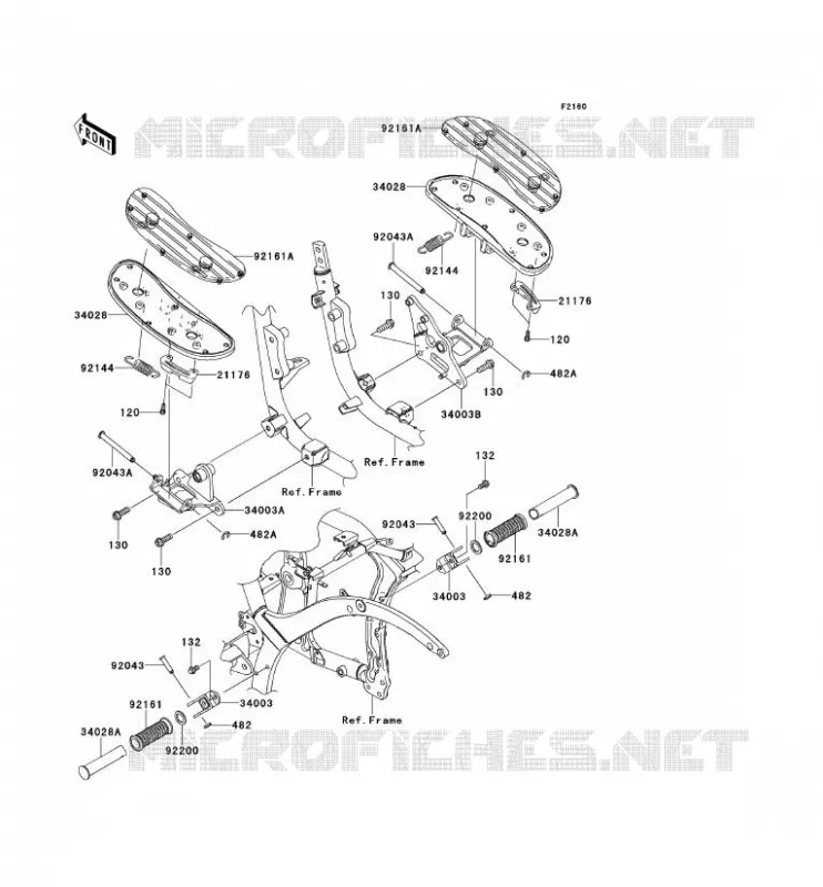REPOSE PIED Kawasaki MOTOS 900 2013 VN900 CLASSIC  VN900BDF