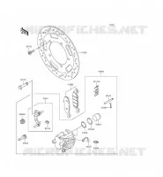 FREIN AVANT pour Kawasaki VULCAN 900 CLASSIC