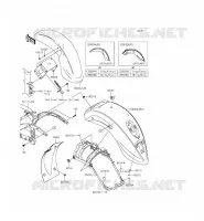 GARDE BOUE pour Kawasaki VULCAN 900 CLASSIC