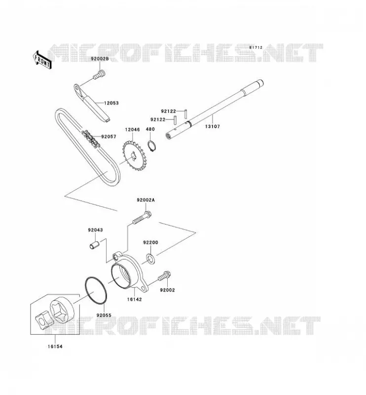 POMPE A HUILE Kawasaki MOTOS 900 2007 VN900 CUSTOM  VN900C7F