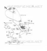 SYSTEME D'EVAPORATION CARBURANT(CA) pour Kawasaki VN900 CUSTOM