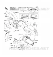 GARDE BOUE pour Kawasaki VN900 CUSTOM