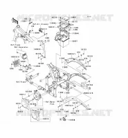 PIECE DE CADRE (COUVERTURE) pour Kawasaki VN900 CUSTOM