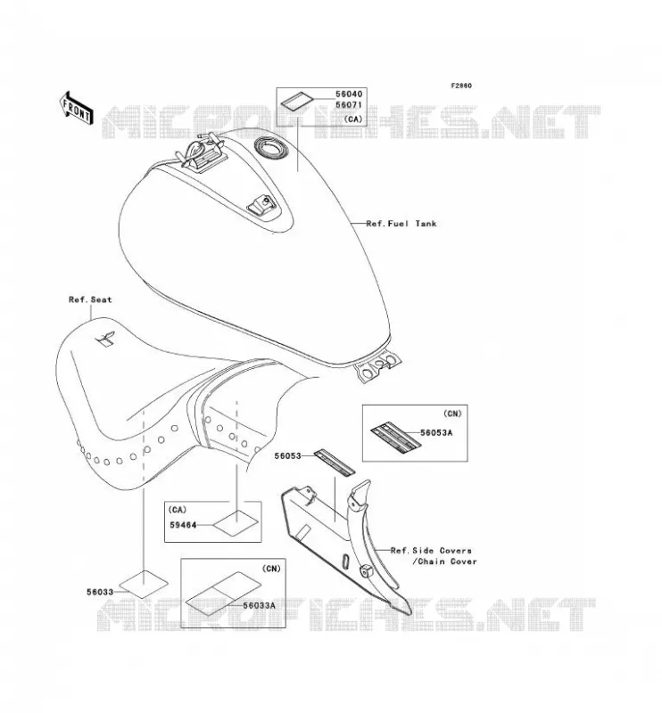 LABEL Kawasaki MOTOS 900 2006 VN900 CLASSIC LT  VN900D6F