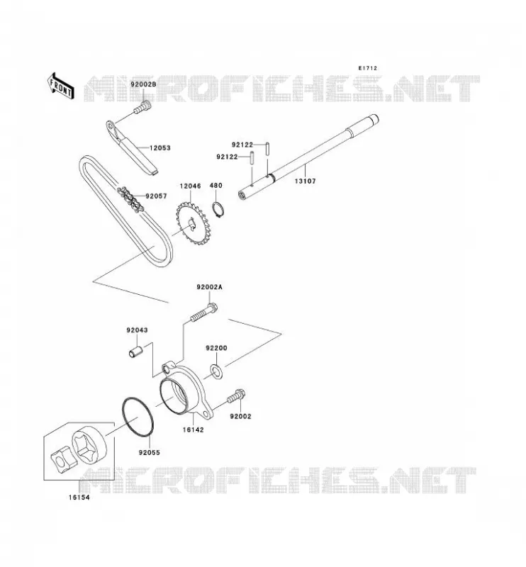 POMPE A HUILE Kawasaki MOTOS 900 2007 VN900 CLASSIC LT  VN900D7F