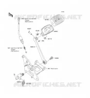 PEDALE DE FREIN/TORQUE LINK pour Kawasaki VN900 CLASSIC LT