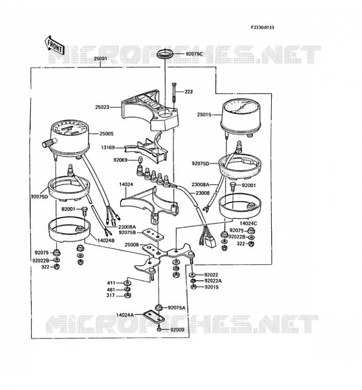 COMPTEURS Kawasaki MOTOS 305 1988 CSR  Z305-A3A