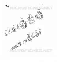 ARBRE SECONDAIRE pour Kawasaki GT750