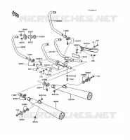 &Eacute;CHAPPEMENT pour Kawasaki GT750