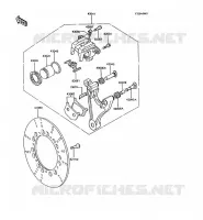 FREIN ARRIERE pour Kawasaki GT750