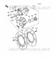 FREIN AVANT pour Kawasaki GT750