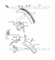 GARDE BOUE pour Kawasaki GT750