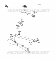 PEDALE DE FREIN pour Kawasaki GT750